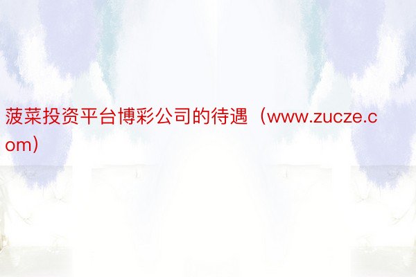 菠菜投资平台博彩公司的待遇（www.zucze.com）